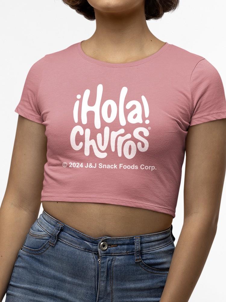 Camiseta corta para mujer con diseño caprichoso de amante de los churros - obras de arte retro temáticas de bocadillos - Imagen 11 de 13