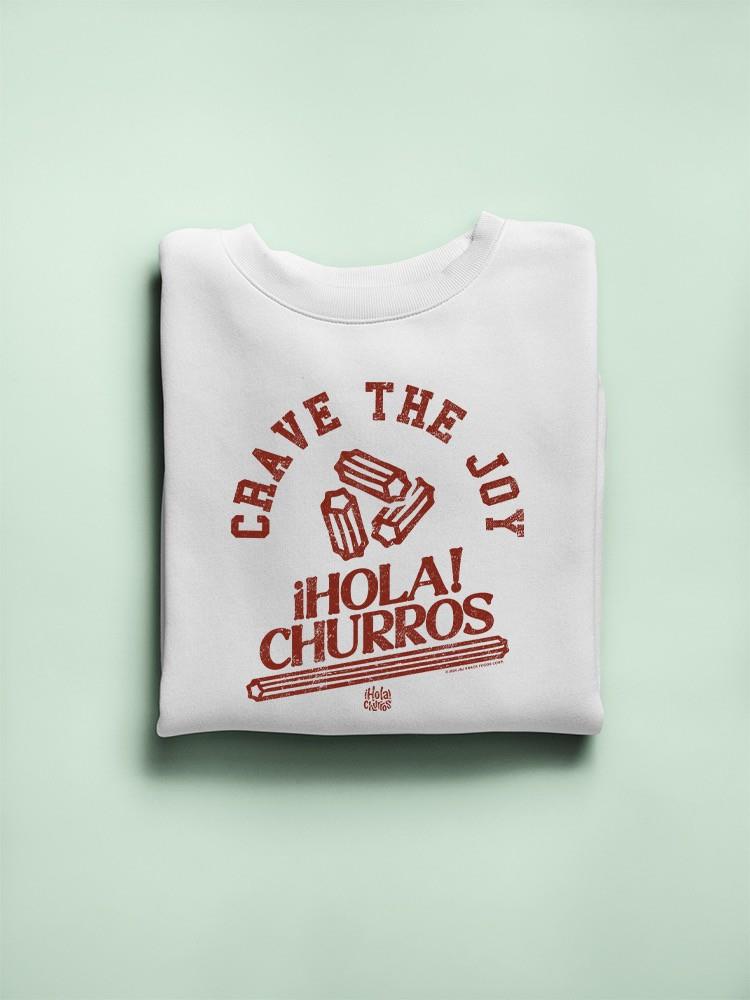 Crave The Joy Churro Art - Sudadera retro de postre para hombre - Imagen 7 de 10