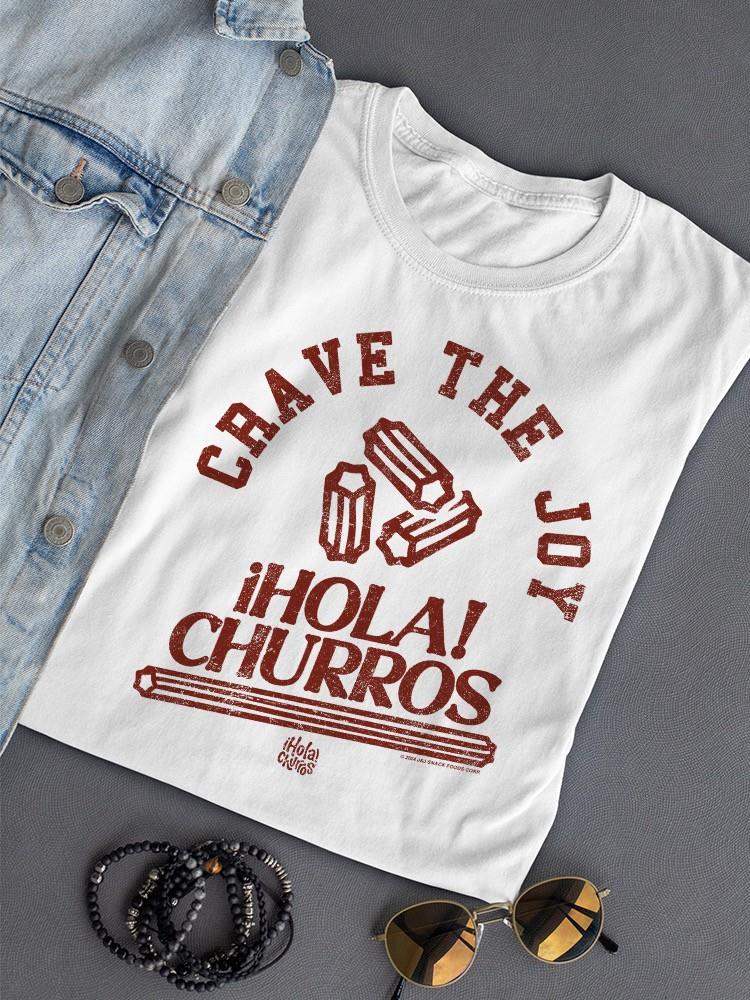 Crave The Joy Churro Art - Camiseta retro postre para mujer - Imagen 7 de 10