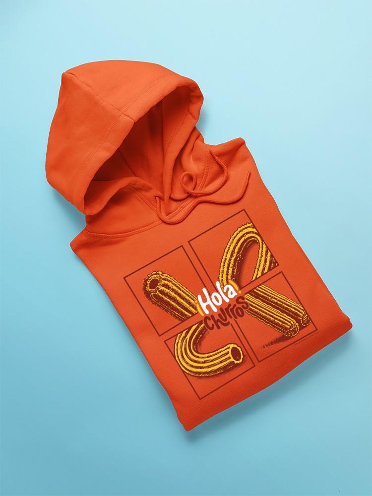 Pop Art Churro - Sudadera con capucha para hombre diseño de postre retro vibrante - Imagen 9 de 12