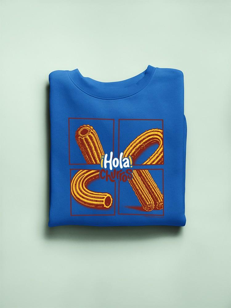 Pop Art Churro - Vibrante Sudadera Retro Diseño Postre Para Hombre - Imagen 10 de 10