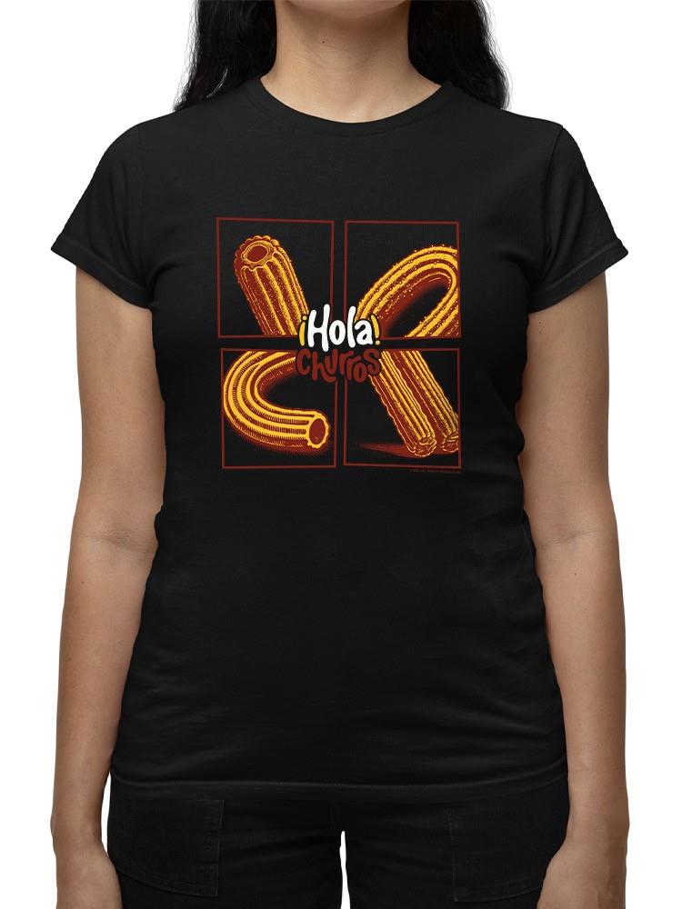 Pop Art Churro - Vibrant Retro Dessert Design Women's T-shirt - Picture 5 of 10