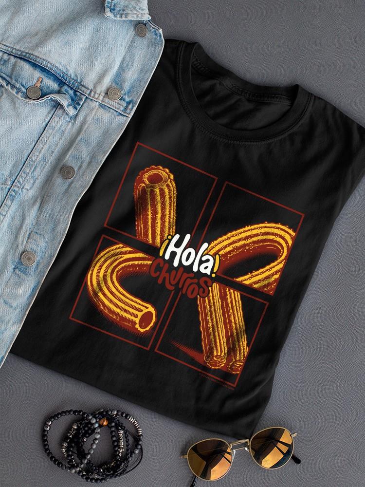 Pop Art Churro - Vibrant Retro Dessert Design Women's T-shirt - Picture 7 of 10