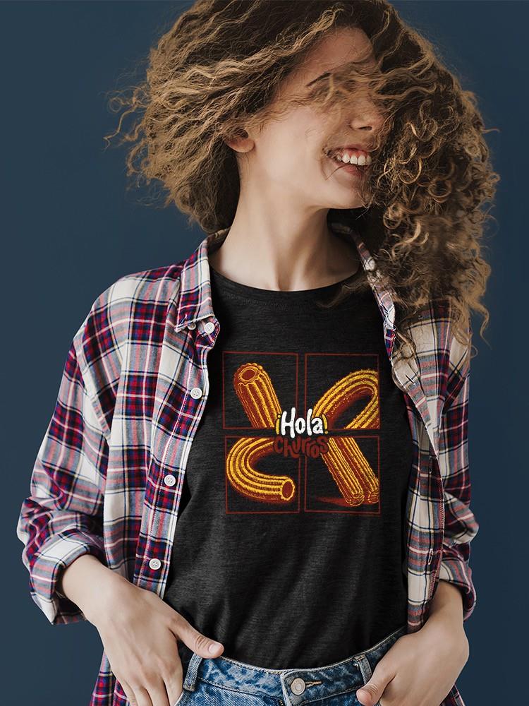 Pop Art Churro - Vibrant Retro Dessert Design Women's T-shirt - Picture 6 of 10