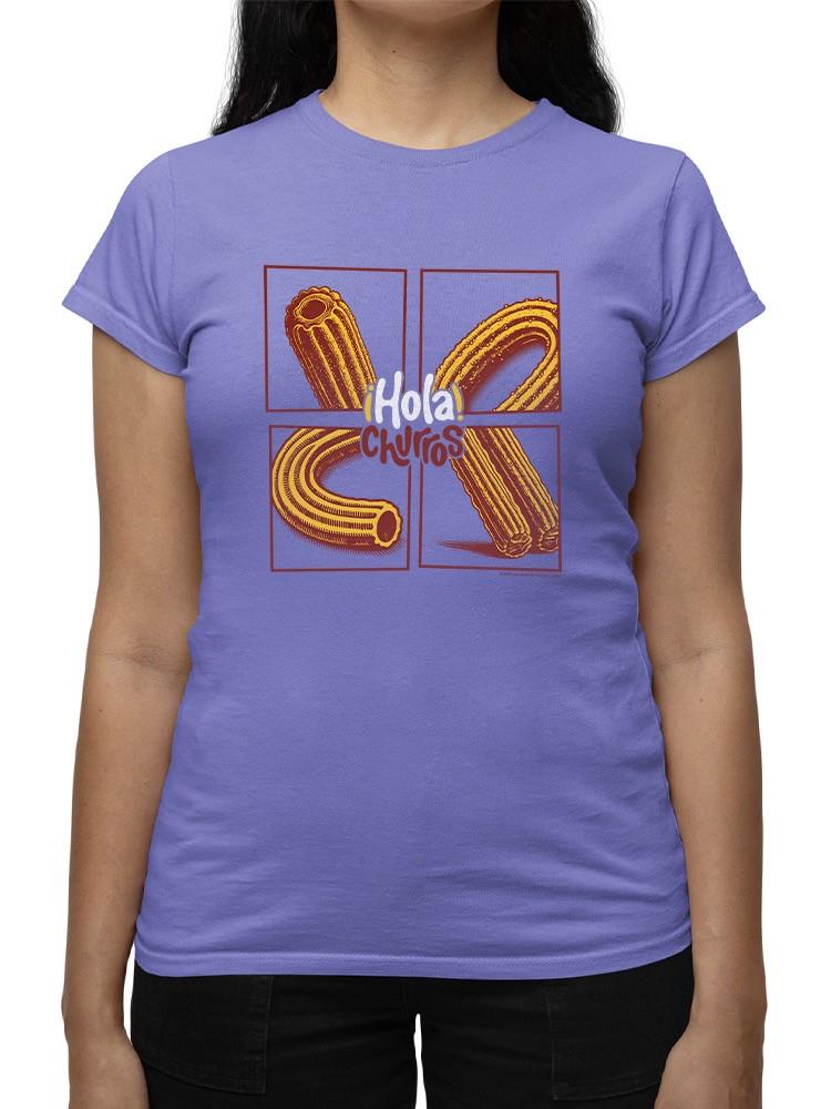 Pop Art Churro - Vibrant Retro Dessert Design Women's T-shirt - Picture 8 of 10