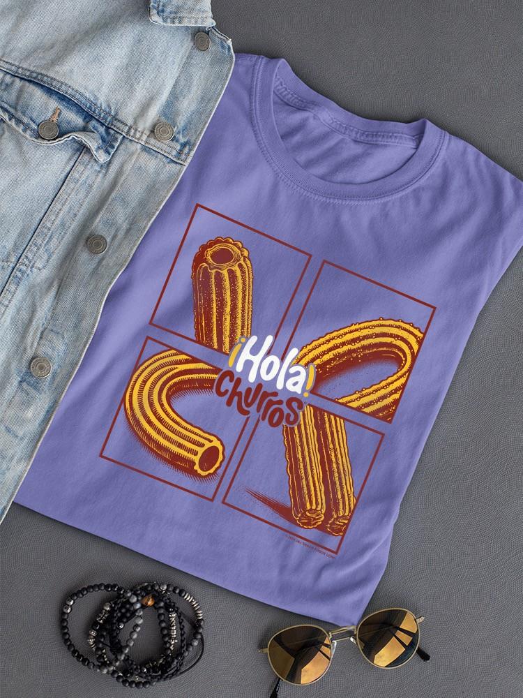 Pop Art Churro - Vibrant Retro Dessert Design Women's T-shirt - Picture 10 of 10
