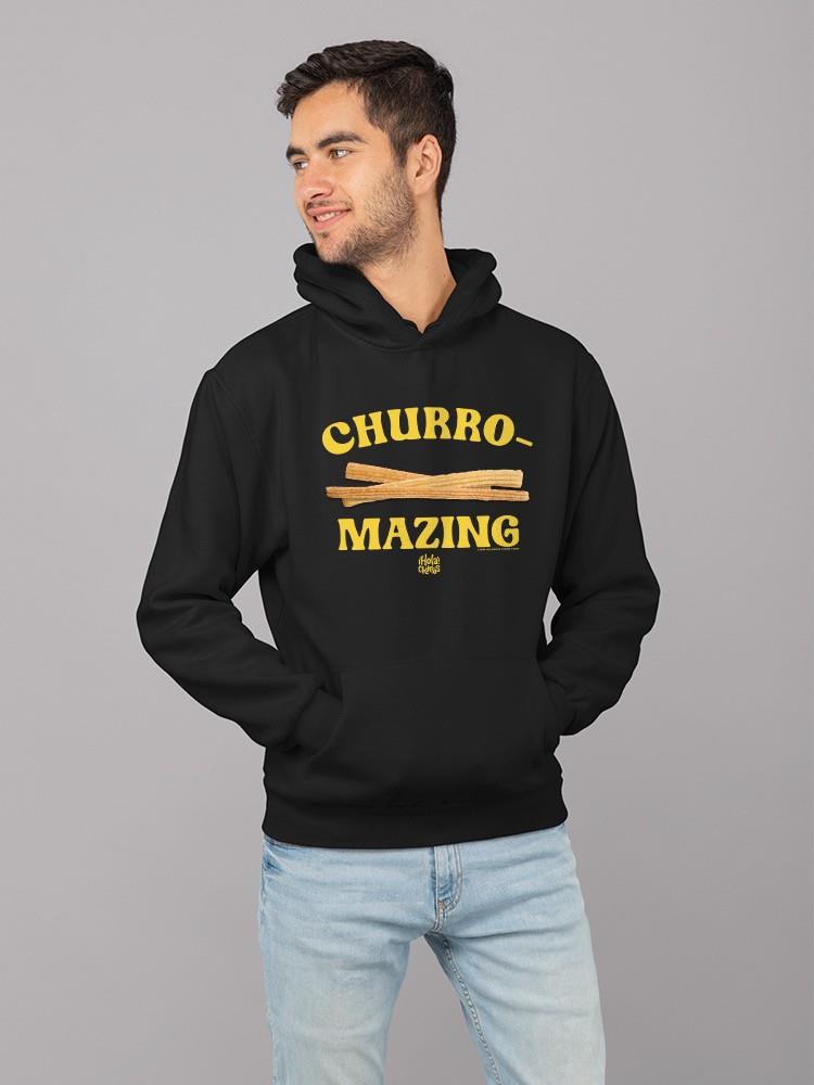 Churro-Mazing Fun Retro Foodie Design Men's Hoodie - Picture 5 of 18