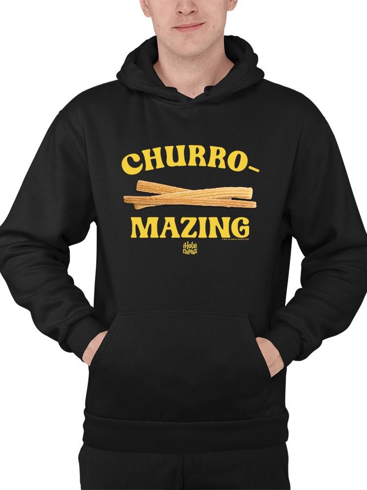 Churro-Mazing Fun Retro Foodie Design Men's Hoodie - Picture 4 of 18