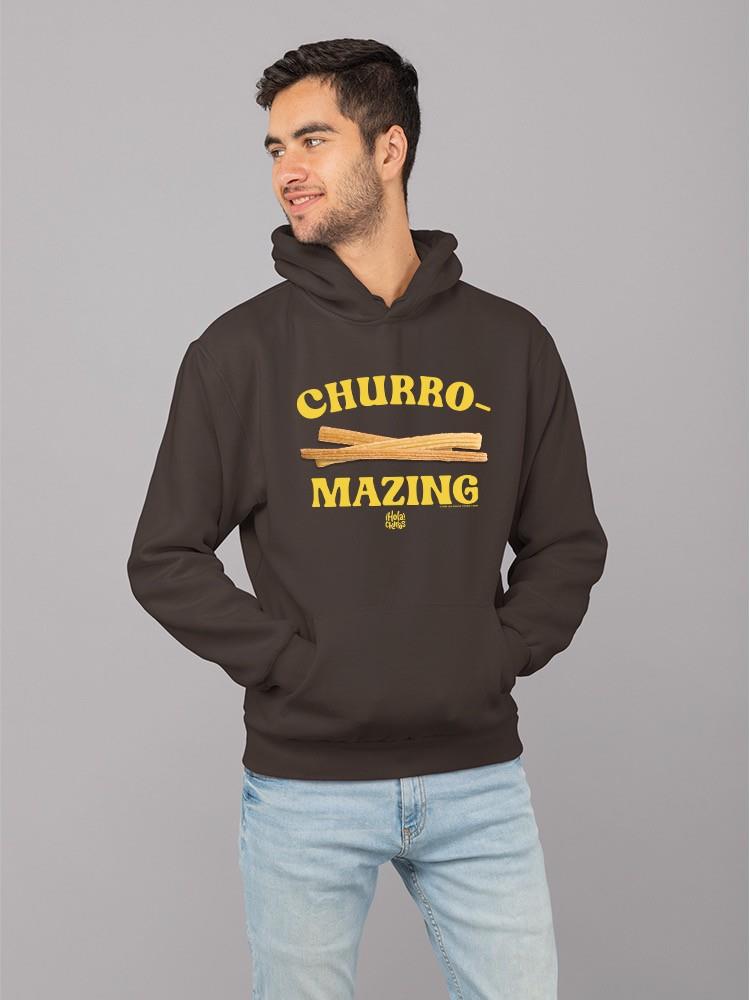 Churro-Mazing Fun Retro Foodie Design Men's Hoodie - Picture 8 of 18