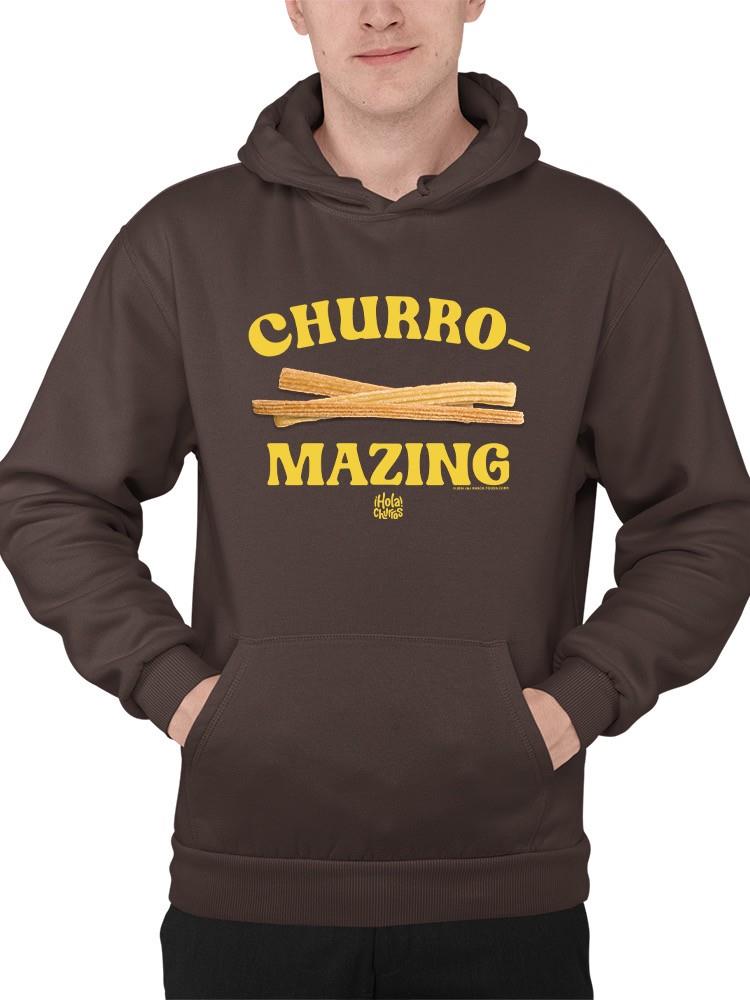 Churro-Mazing Fun Retro Foodie Design Men's Hoodie - Picture 7 of 18