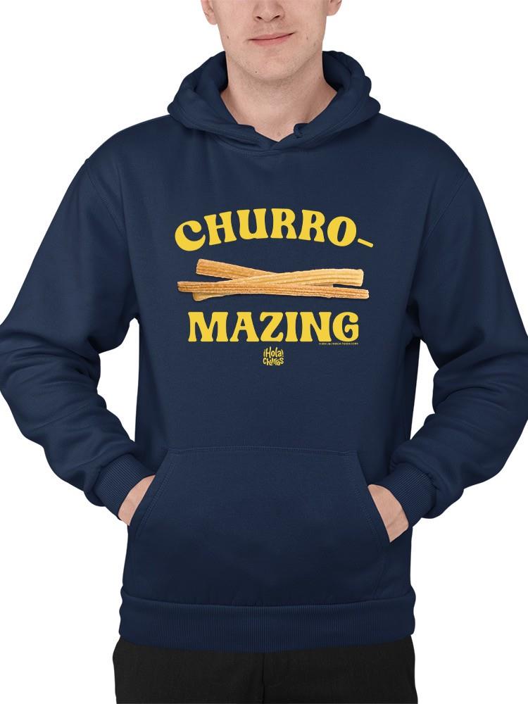 Churro-Mazing Fun Retro Foodie Design Men's Hoodie - Picture 10 of 18
