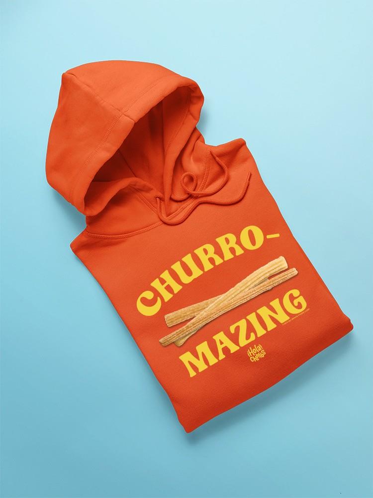 Churro-Mazing Fun Retro Foodie Design Men's Hoodie - Picture 15 of 18