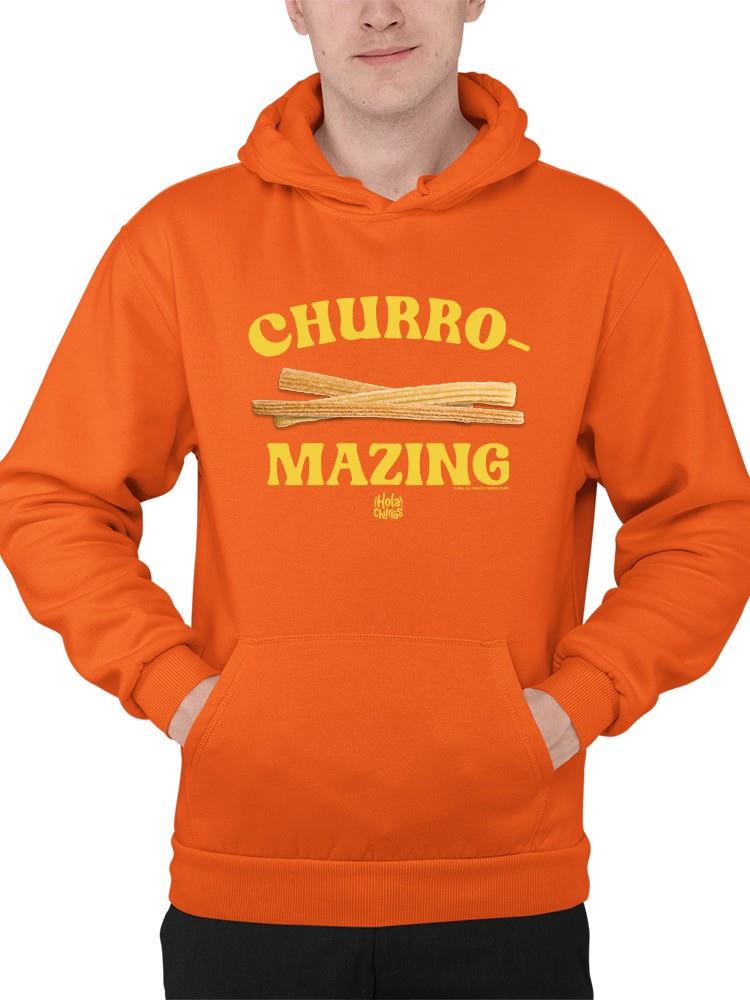 Churro-Mazing Fun Retro Foodie Design Men's Hoodie - Picture 13 of 18