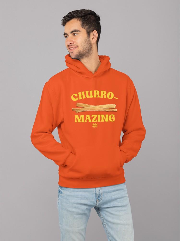 Churro-Mazing Fun Retro Foodie Design Men's Hoodie - Picture 14 of 18