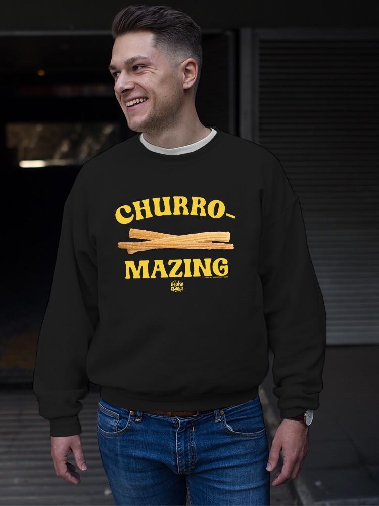 Churro-Mazing Divertido Retro Diseño Foodie Sudadera Para Hombre - Imagen 6 de 13
