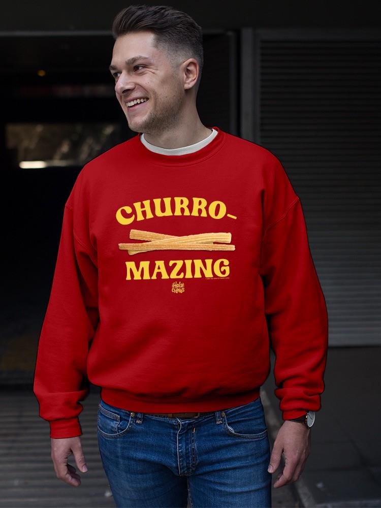 Churro-Mazing Divertido Retro Diseño Foodie Sudadera Para Hombre - Imagen 9 de 13