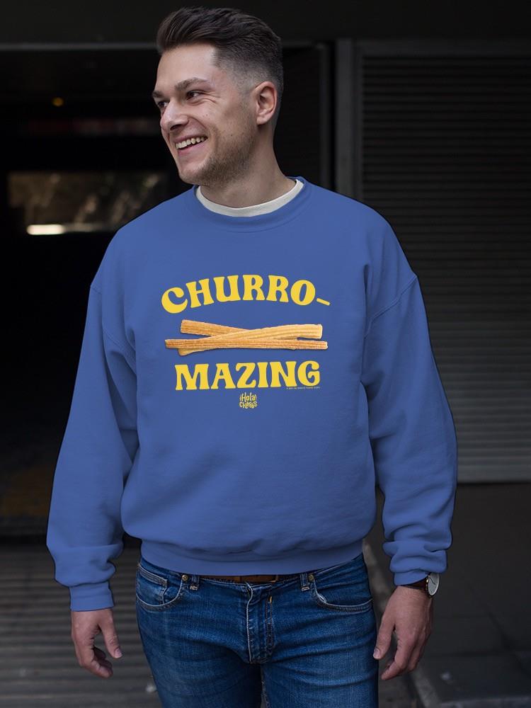 Churro-Mazing Divertido Retro Diseño Foodie Sudadera Para Hombre - Imagen 12 de 13