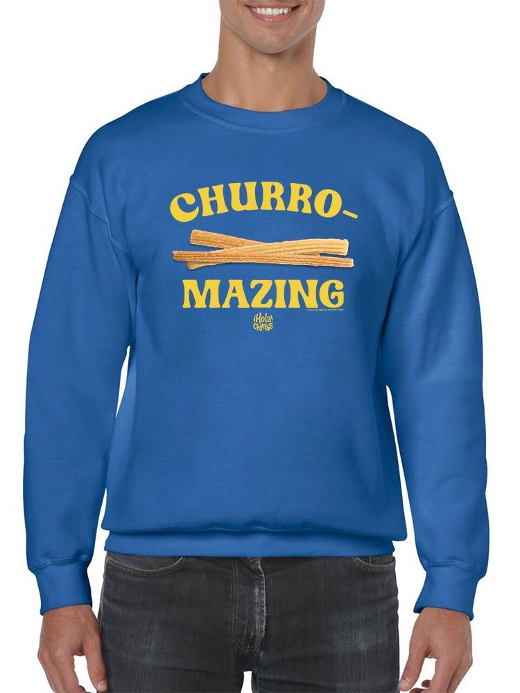 Churro-Mazing Divertido Retro Diseño Foodie Sudadera Para Hombre - Imagen 11 de 13
