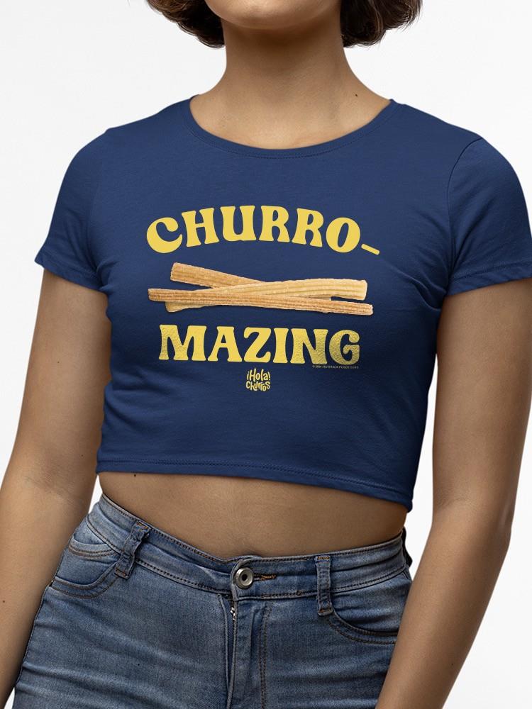 Camiseta corta para mujer Churro-Mazing Fun retro diseño foodie - Imagen 8 de 13