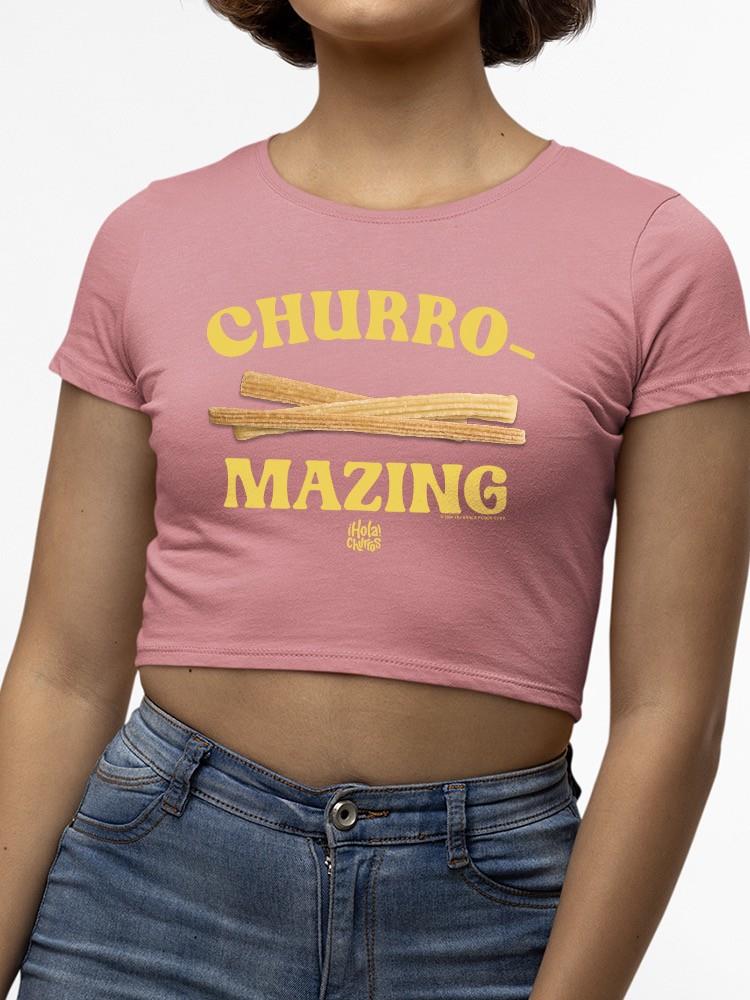 Camiseta corta para mujer Churro-Mazing Fun retro diseño foodie - Imagen 11 de 13
