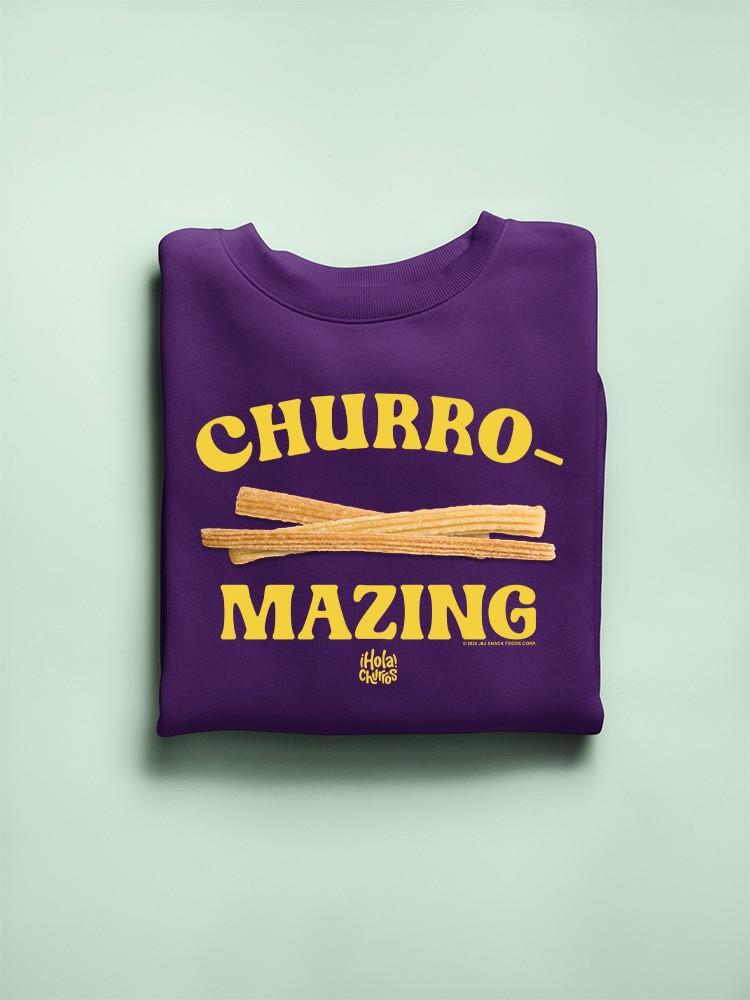 Churro-Mazing Fun Retro Foodie Design Women's Sweatshirt - Picture 10 of 16