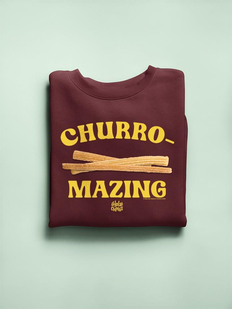Churro-Mazing Fun Retro Foodie Design Women's Sweatshirt - Picture 13 of 16