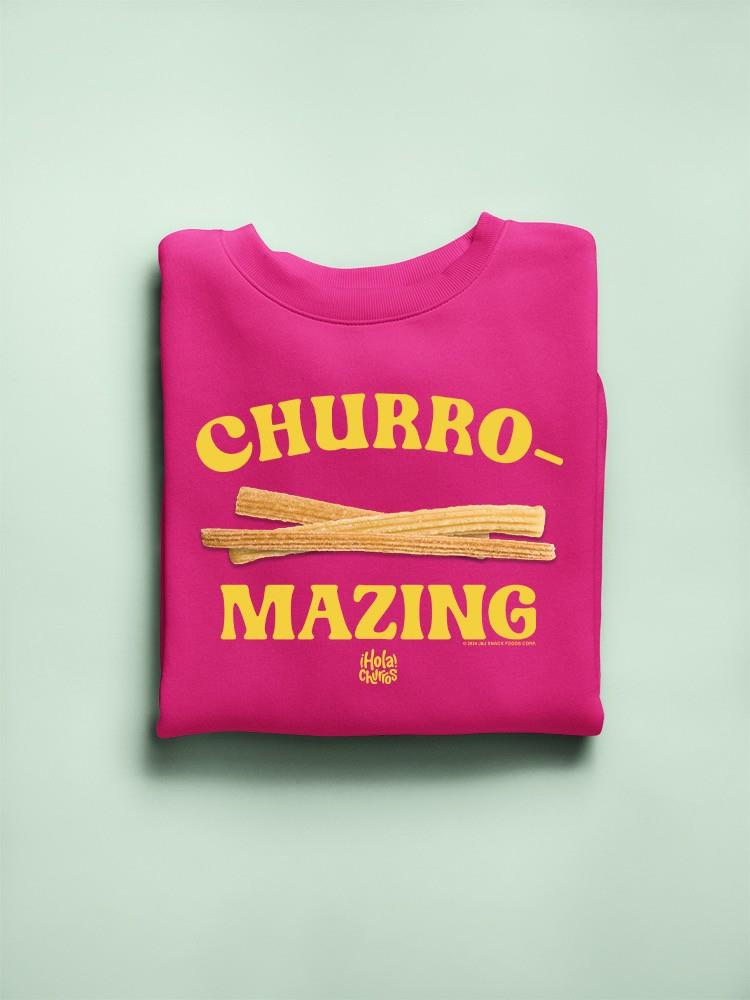 Churro-Mazing Fun Retro Foodie Design Women's Sweatshirt - Picture 16 of 16