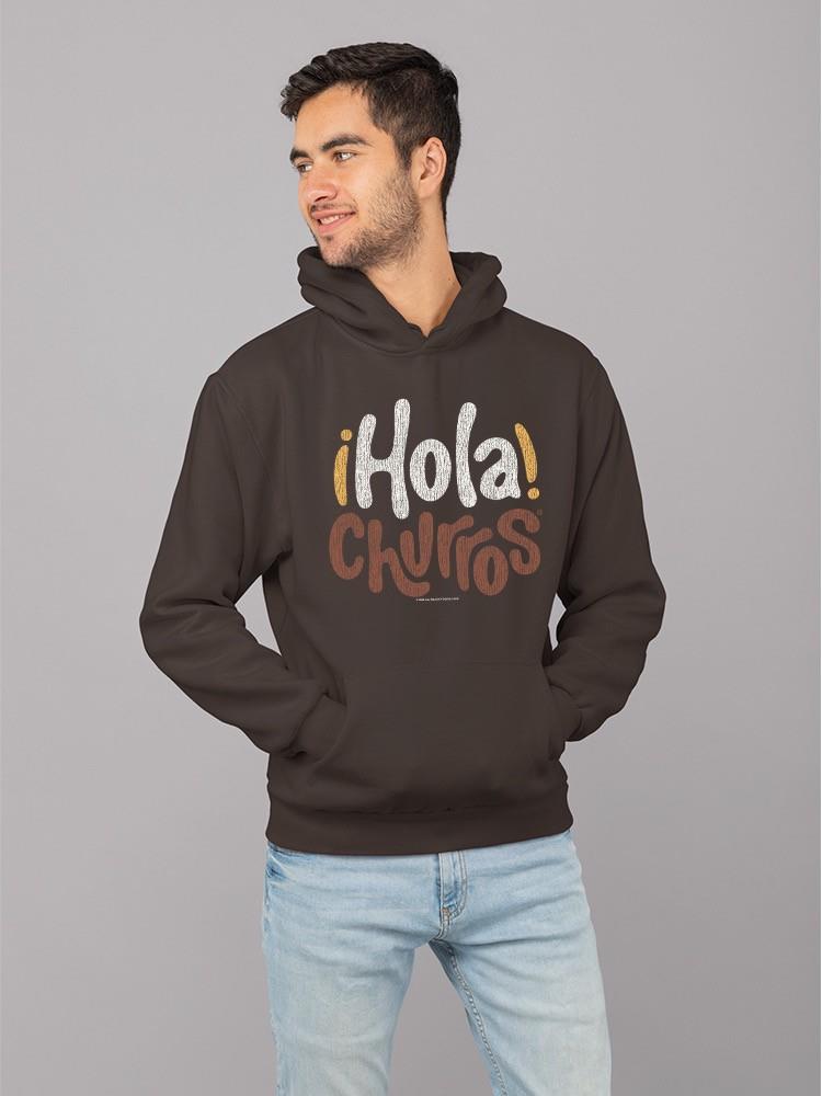 Hola Churros - Sudadera con capucha para hombre con estampado artístico de postre audaz y juguetón - Imagen 8 de 15