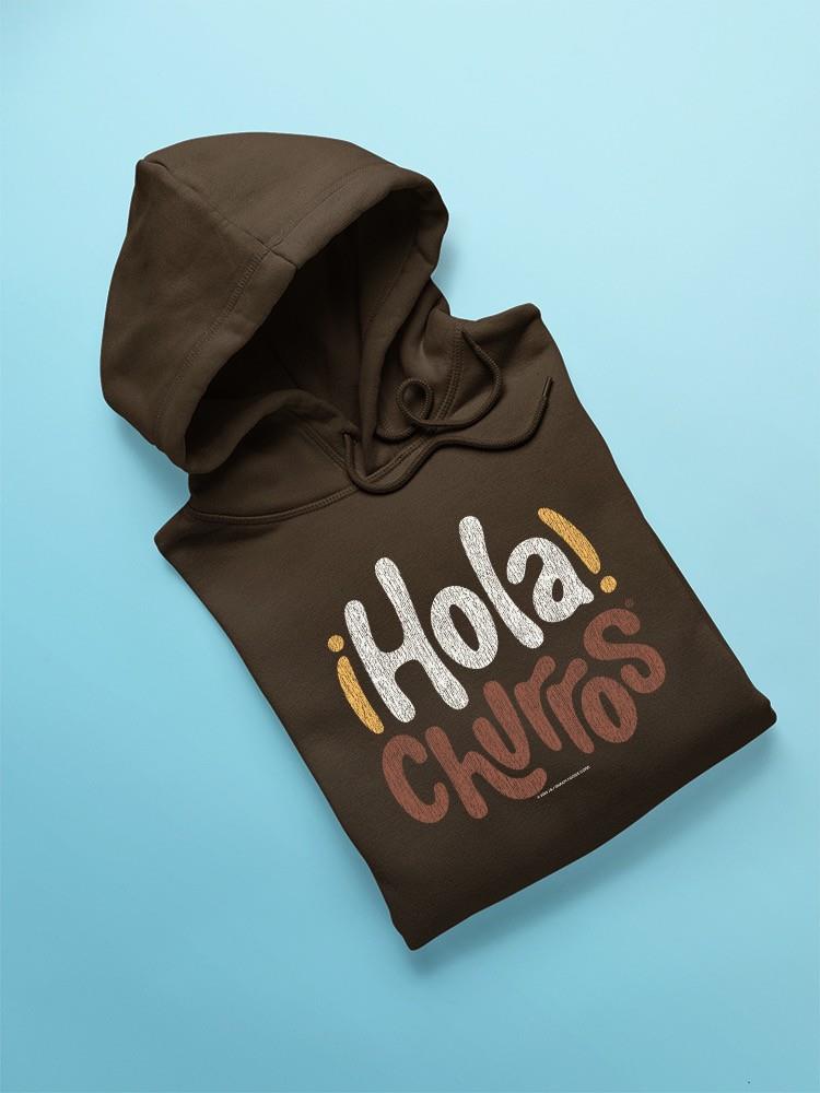 Hola Churros - Sudadera con capucha para hombre con estampado artístico de postre audaz y juguetón - Imagen 9 de 15