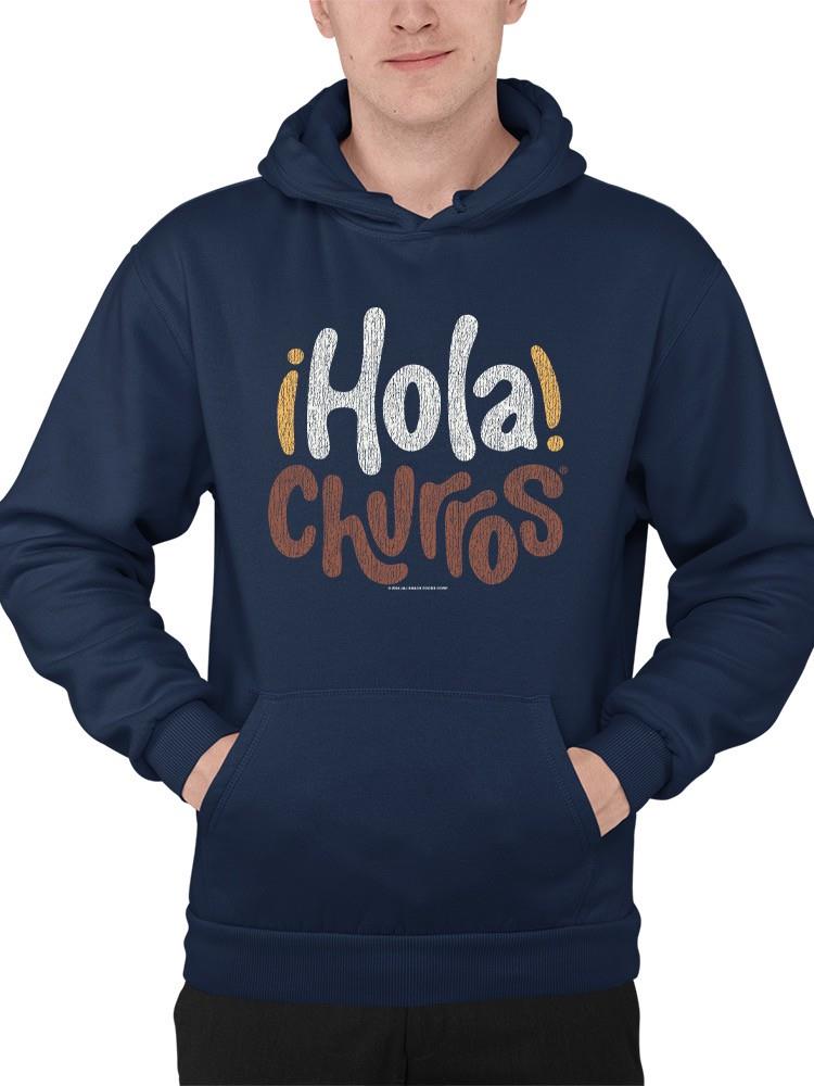 Hola Churros - Sudadera con capucha para hombre con estampado artístico de postre audaz y juguetón - Imagen 10 de 15