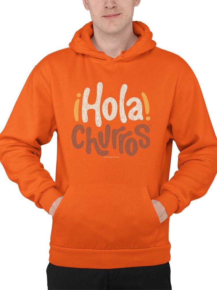 Hola Churros - Sudadera con capucha para hombre con estampado artístico de postre audaz y juguetón - Imagen 13 de 15