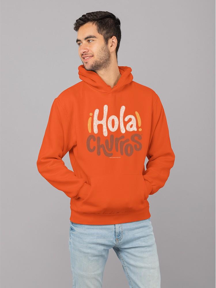 Hola Churros - Sudadera con capucha para hombre con estampado artístico de postre audaz y juguetón - Imagen 14 de 15