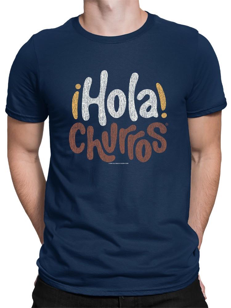 Hola Churros - Camiseta para hombre con estampado artístico de postre audaz y juguetón - Imagen 8 de 10