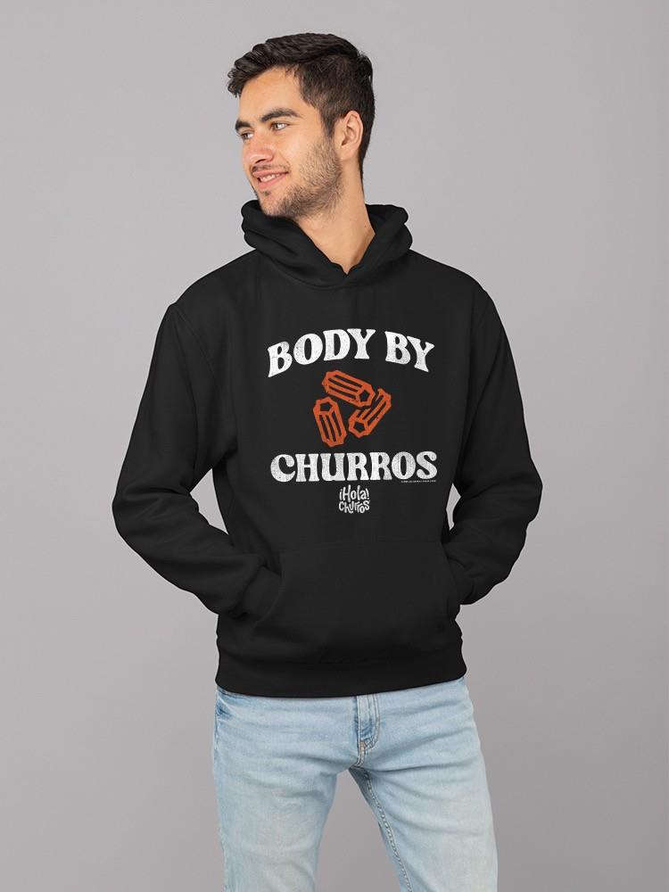 Lustiger Body von Churros Retro-inspiriertes Grafikdesign Herren Hoodie - Bild 5 von 15