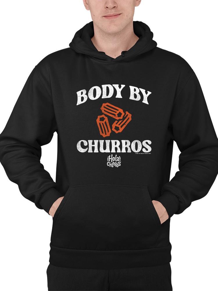 Lustiger Body von Churros Retro-inspiriertes Grafikdesign Herren Hoodie - Bild 4 von 15
