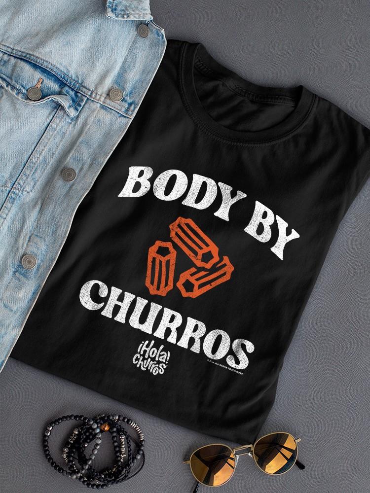 Funny Body By Churros Retro-Inspired Graphic Design Women's T-shirt - Picture 7 of 19