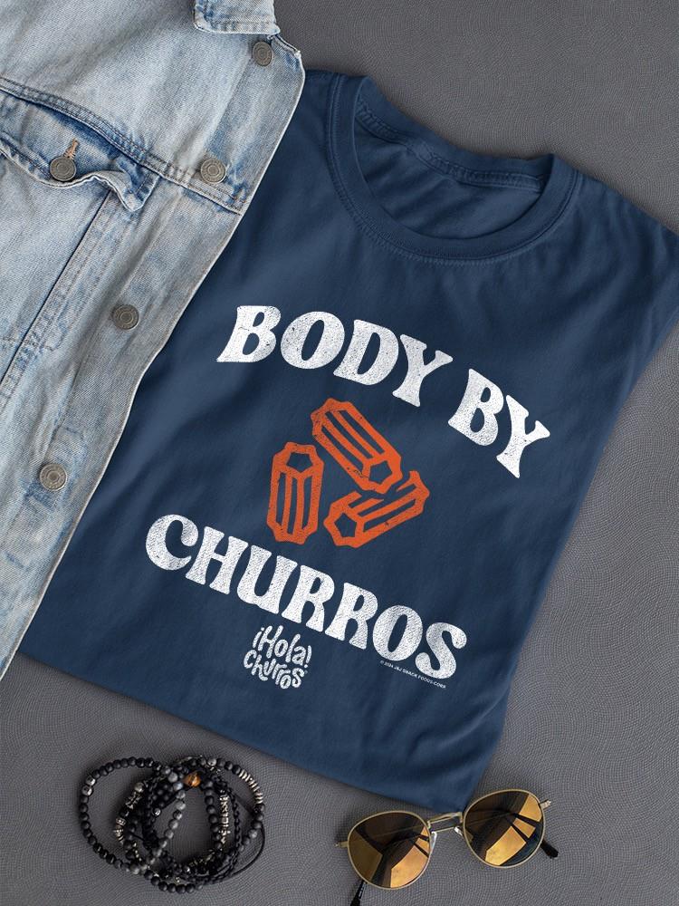 Funny Body By Churros Retro-Inspired Graphic Design Women's T-shirt - Picture 10 of 19
