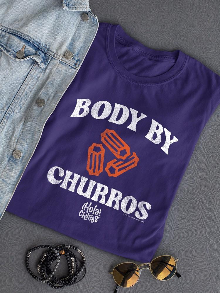 Funny Body By Churros Retro-Inspired Graphic Design Women's T-shirt - Picture 13 of 19