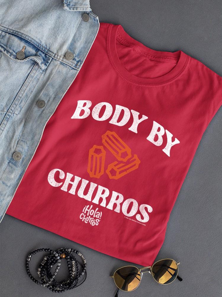 Funny Body By Churros Retro-Inspired Graphic Design Women's T-shirt - Picture 16 of 19