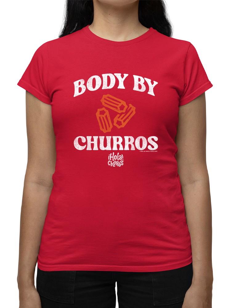 Funny Body By Churros Retro-Inspired Graphic Design Women's T-shirt - Picture 14 of 19