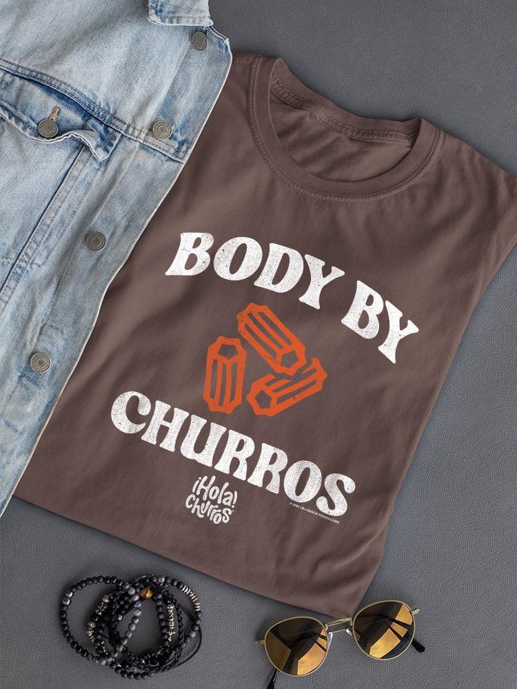 Funny Body By Churros Retro-Inspired Graphic Design Women's T-shirt - Picture 19 of 19