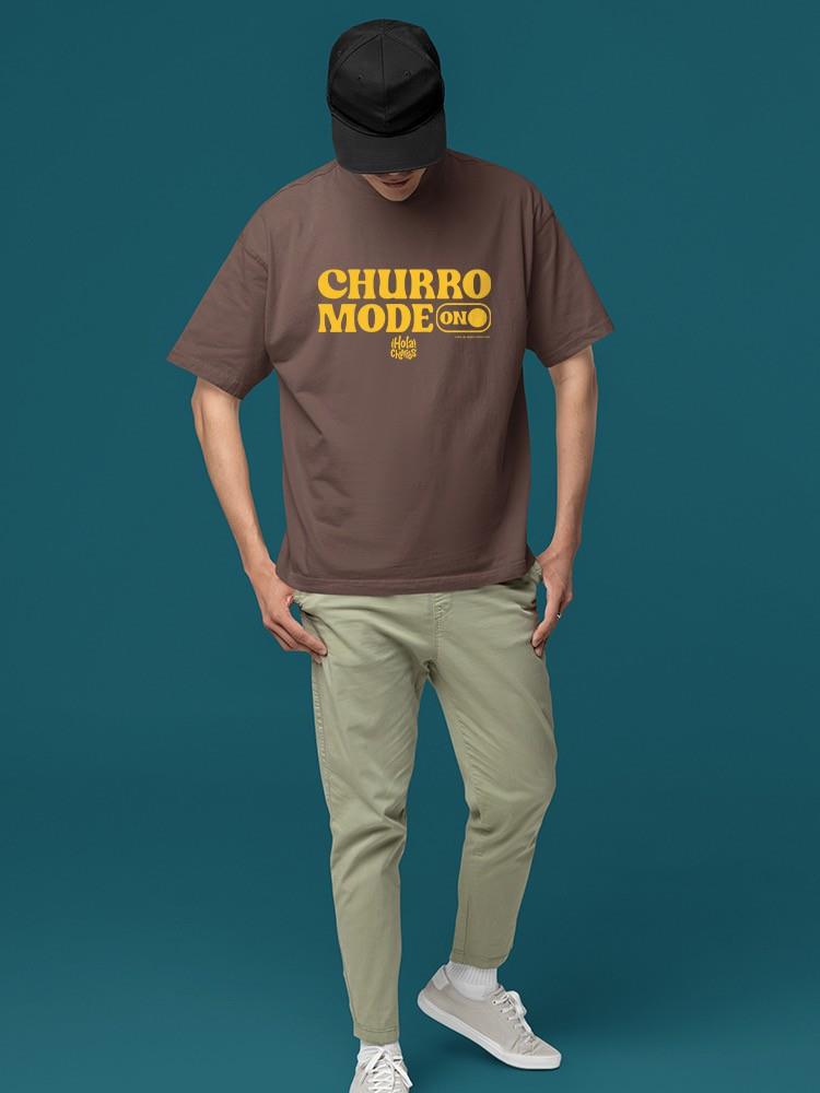 Camiseta para hombre Churro Mode On Bold diseño retro - Imagen 18 de 19