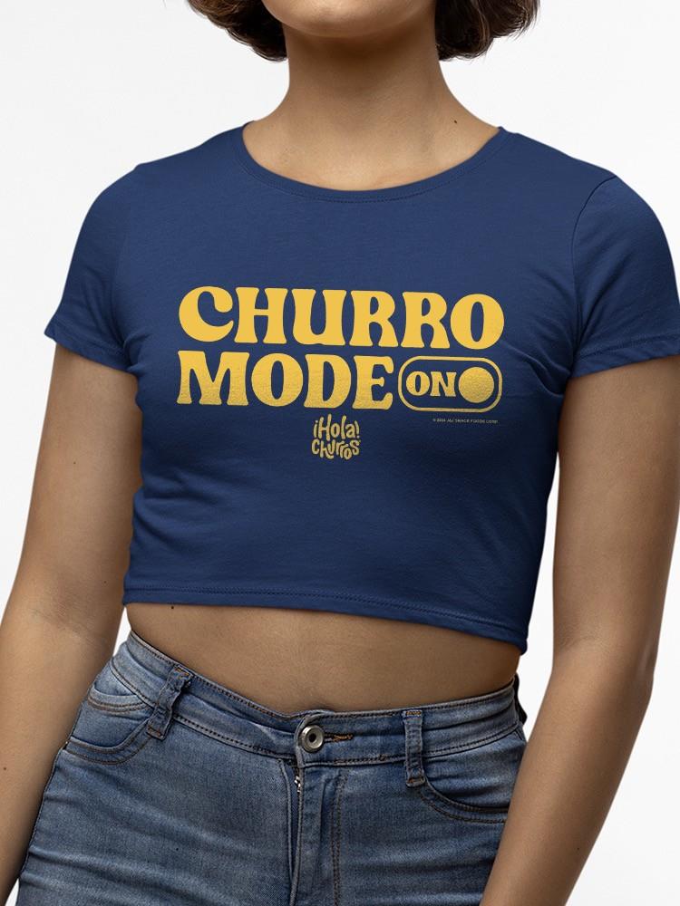 Camiseta corta para mujer Churro Mode On diseño retro audaz - Imagen 8 de 13