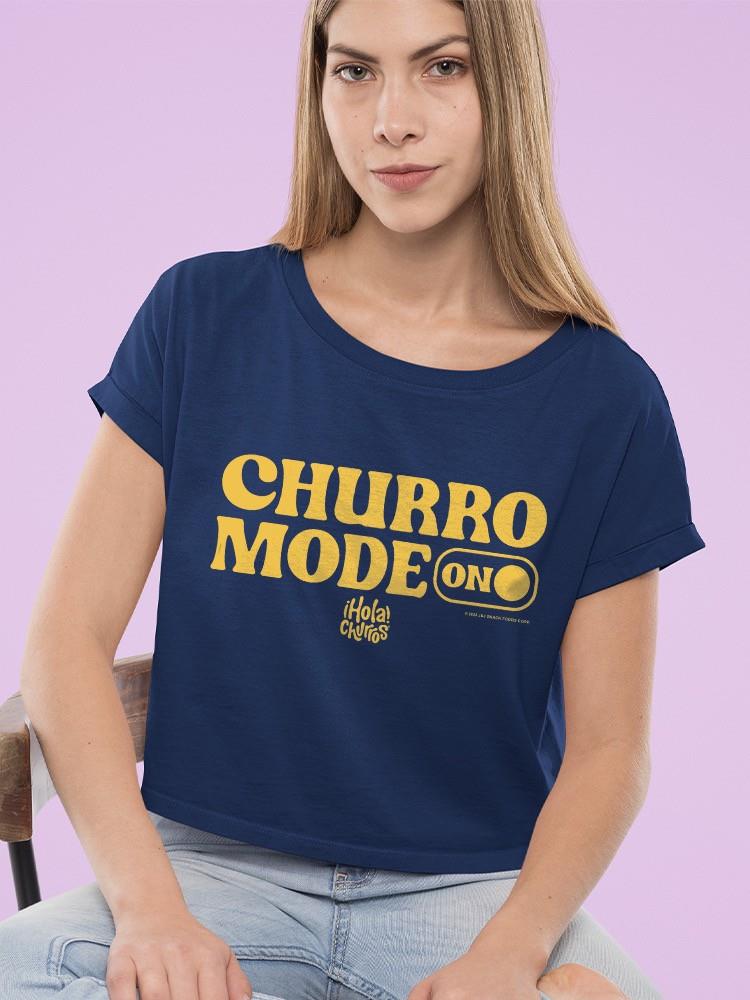 Camiseta corta para mujer Churro Mode On diseño retro audaz - Imagen 9 de 13
