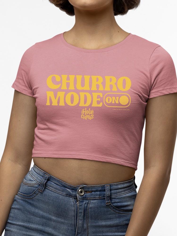 Camiseta corta para mujer Churro Mode On diseño retro audaz - Imagen 11 de 13