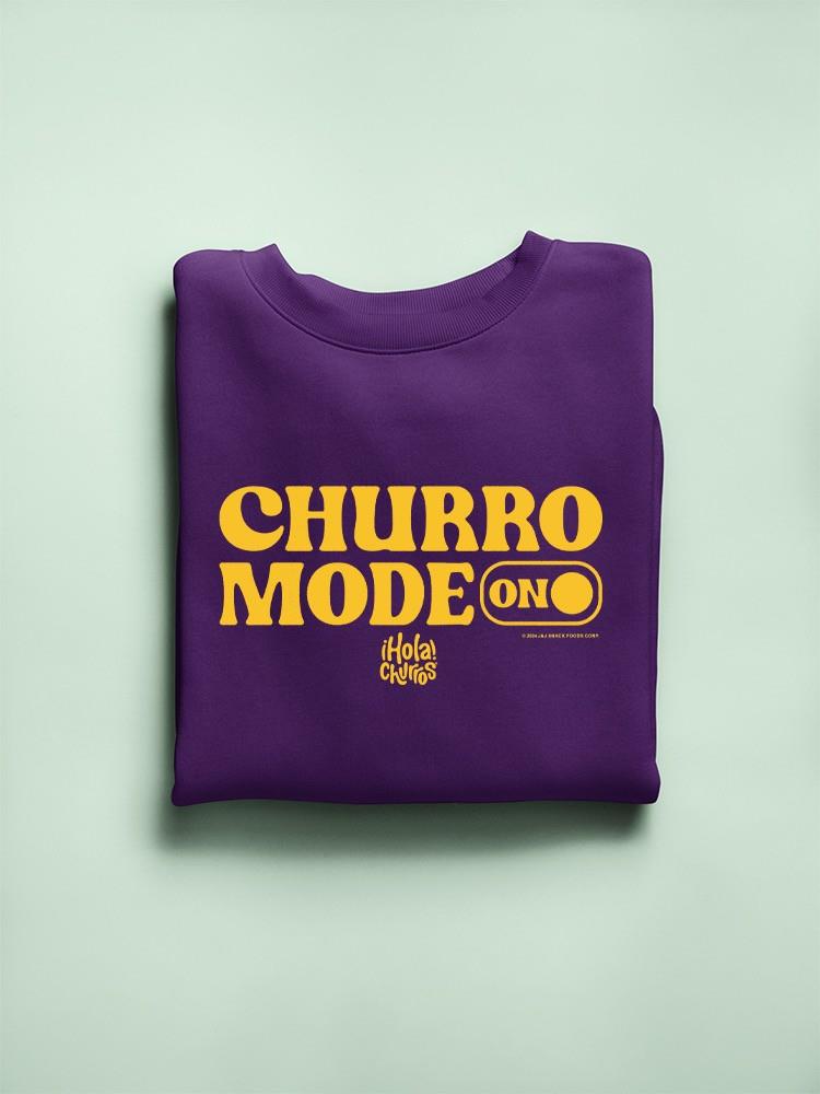 Churro Mode On Bold Retro Design Women's Sweatshirt - Picture 10 of 16
