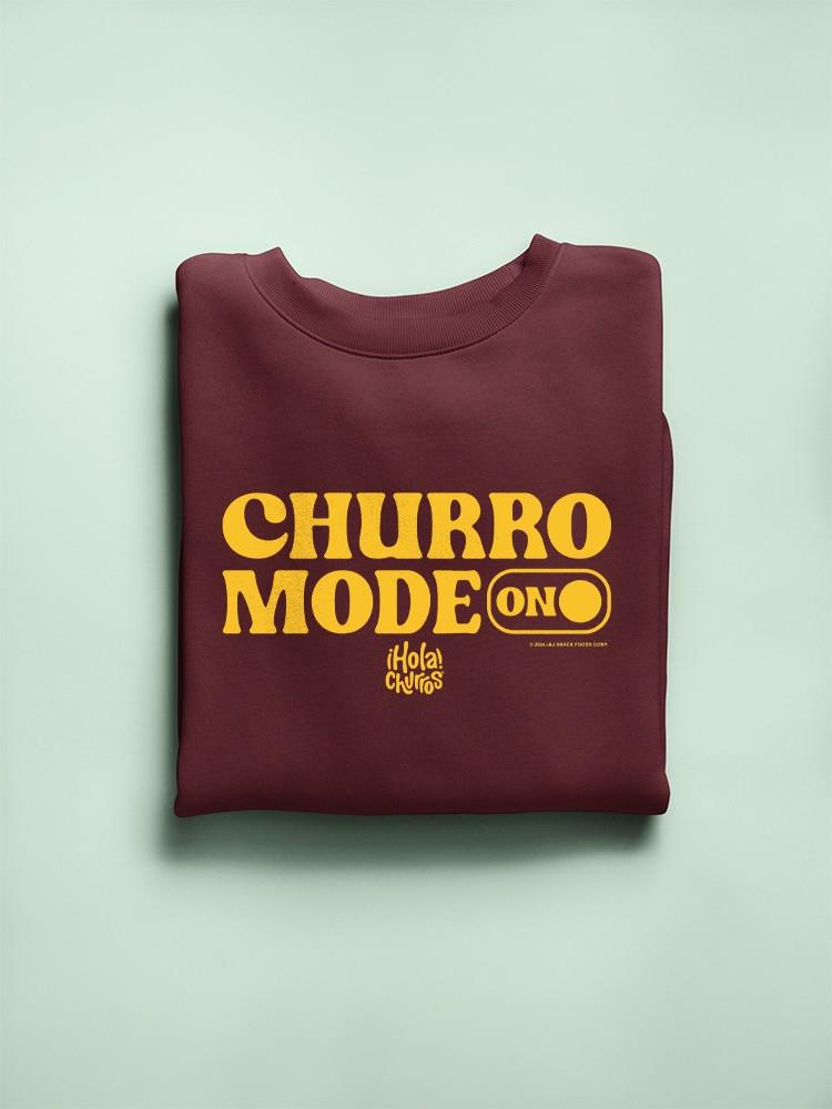Churro Mode On Bold Retro Design Women's Sweatshirt - Picture 13 of 16