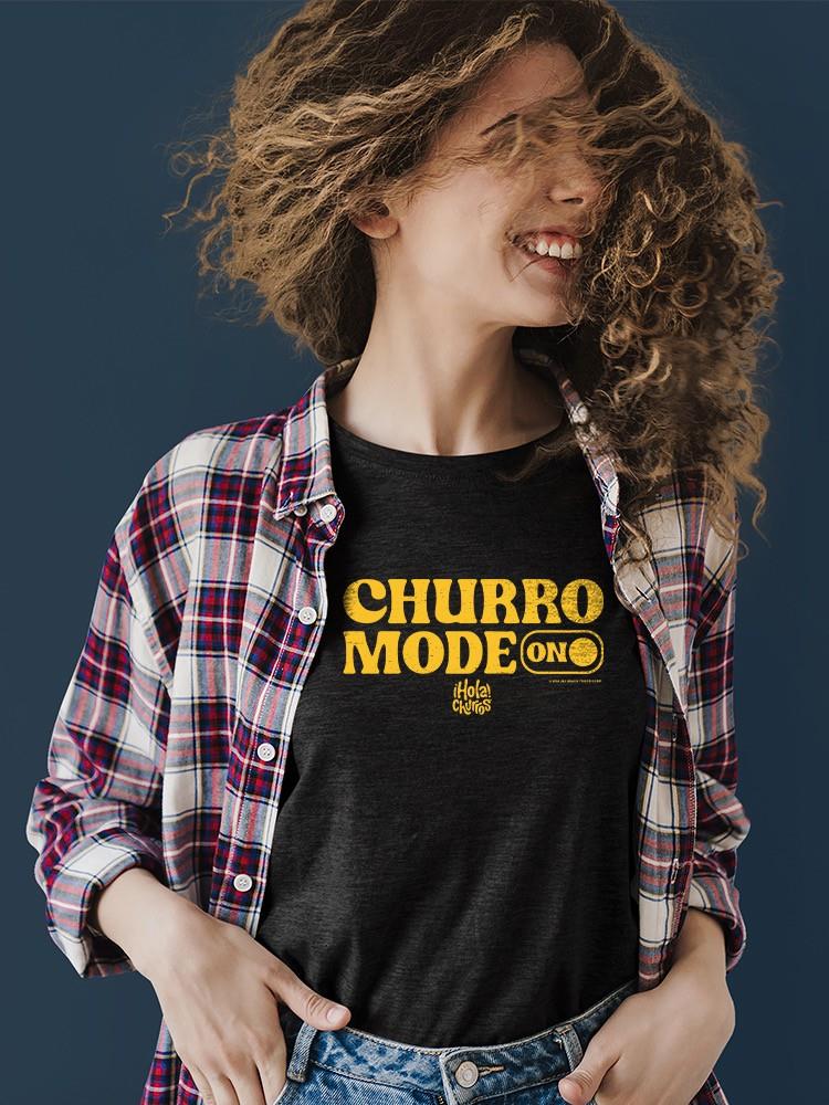 Churro Mode On Bold Retro Design Women's T-shirt - Picture 6 of 22