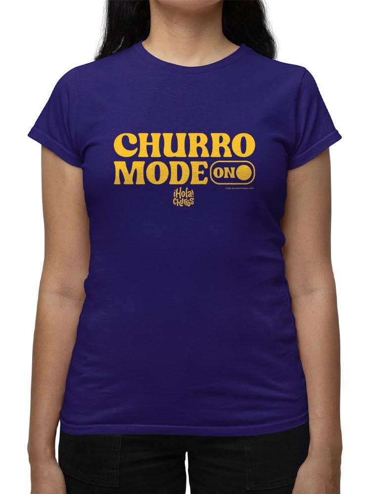 Churro Mode On Bold Retro Design Women's T-shirt - Picture 11 of 22