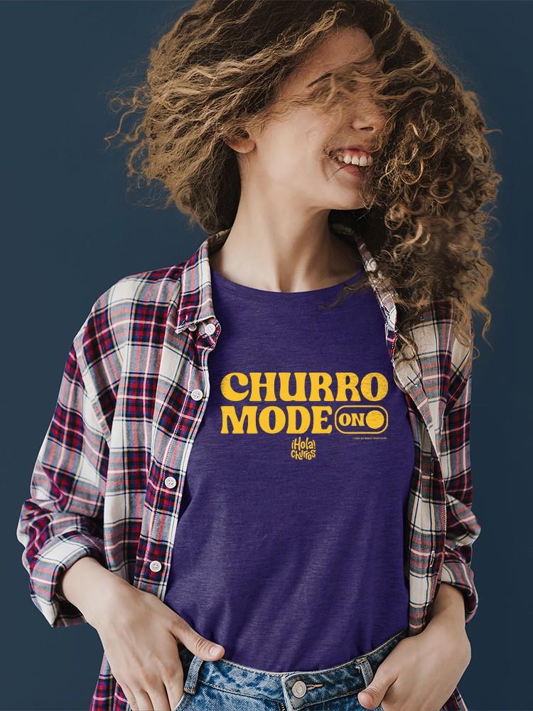 Churro Mode On Bold Retro Design Women's T-shirt - Picture 12 of 22